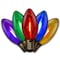 Holiday Bright Lights Holiday Bright Lights LED C9 Multicolored 25 ct Replacement Christmas Light Bulbs, PK25 BU25FLDSC9-TMUA - alternate 1